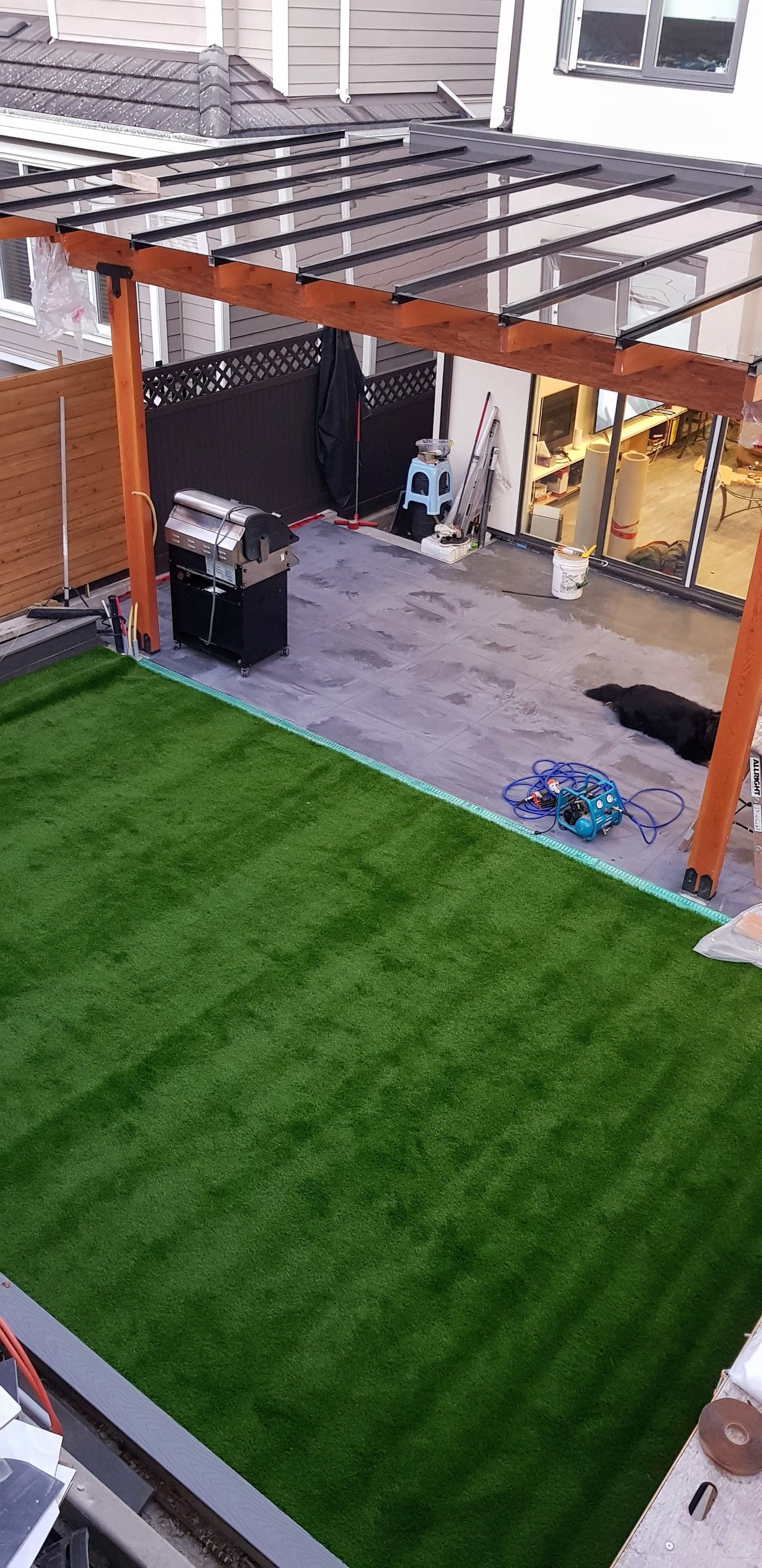 Custom Awning & Backyard