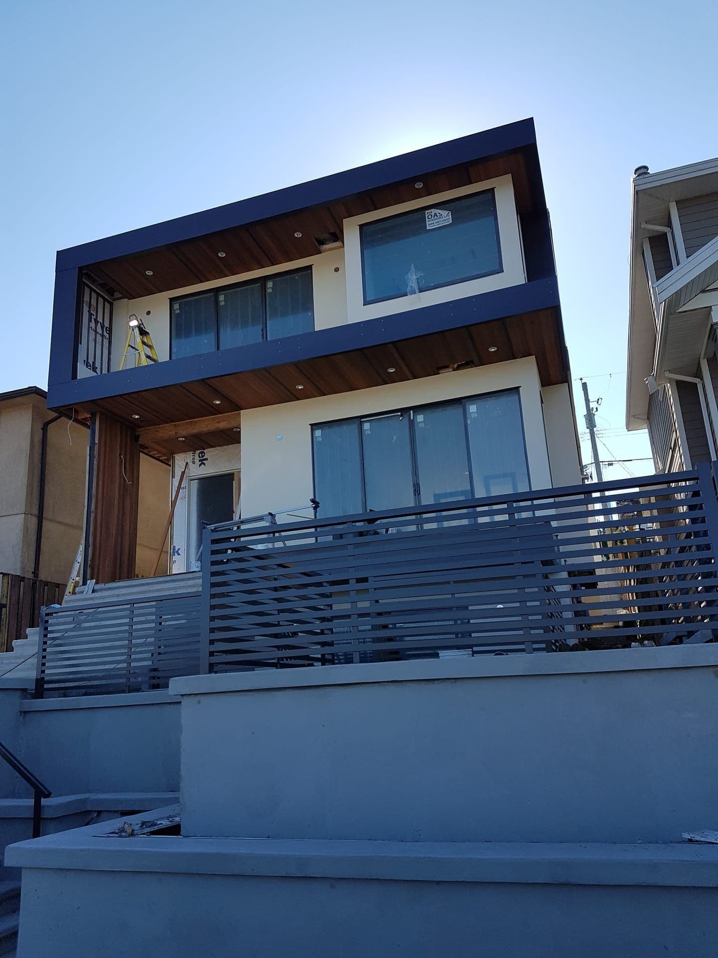 Modern exterior facade renovation — after