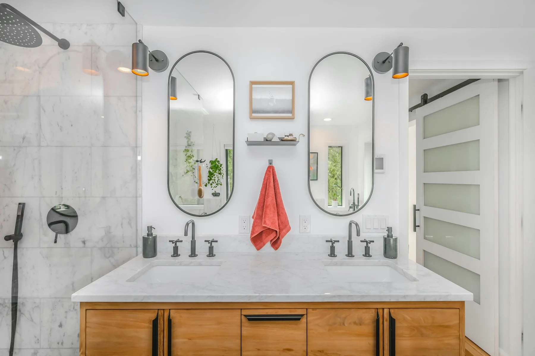 Marble & Glass Bathroom, Burnaby — Pro Touch Construction
